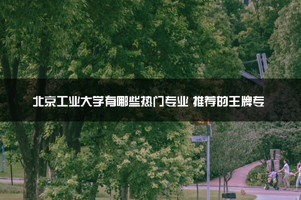 北京工业大学有哪些热门专业 推荐的王牌专业