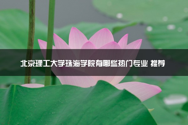 北京理工大学珠海学院有哪些热门专业 推荐的王牌专业