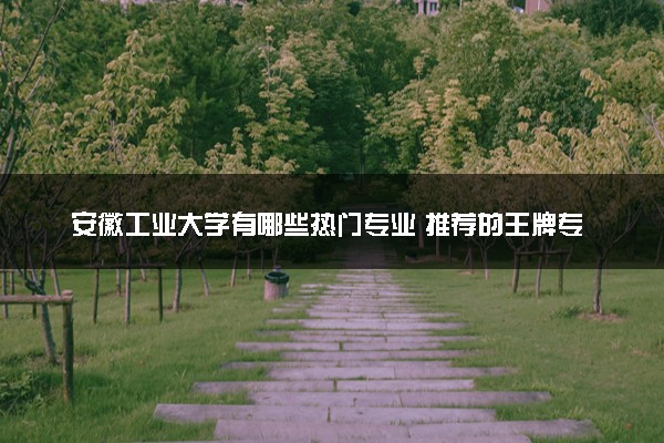安徽工业大学有哪些热门专业 推荐的王牌专业