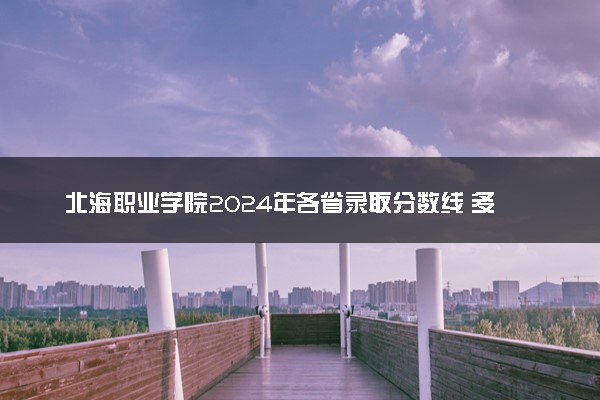 北海职业学院2024年各省录取分数线 多少分能考上