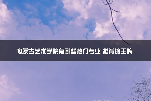 内蒙古艺术学院有哪些热门专业 推荐的王牌专业