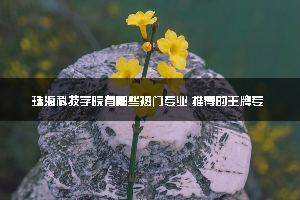 珠海科技学院有哪些热门专业 推荐的王牌专业
