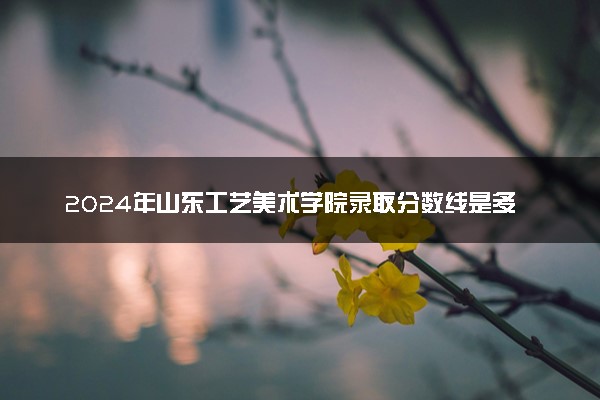 2024年山东工艺美术学院录取分数线是多少 各省最低分数线及位次