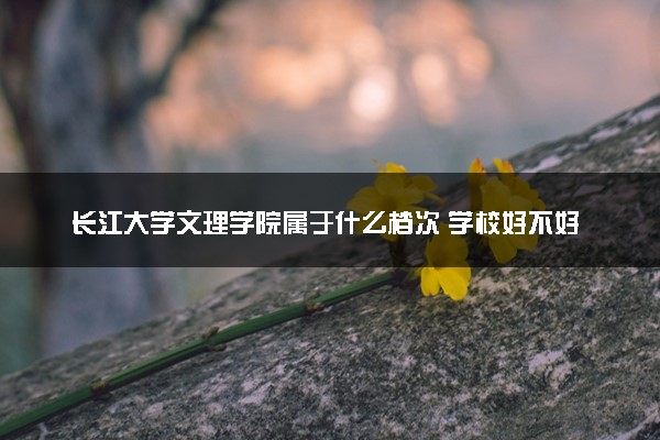 长江大学文理学院属于什么档次 学校好不好