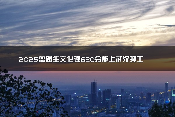 2025舞蹈生文化课620分能上武汉理工大学吗
