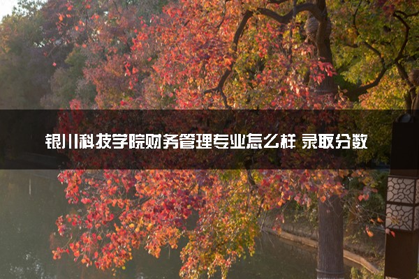 银川科技学院财务管理专业怎么样 录取分数线多少