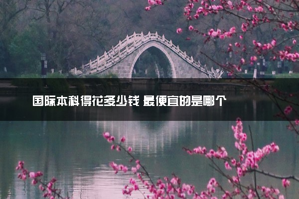 国际本科得花多少钱 最便宜的是哪个