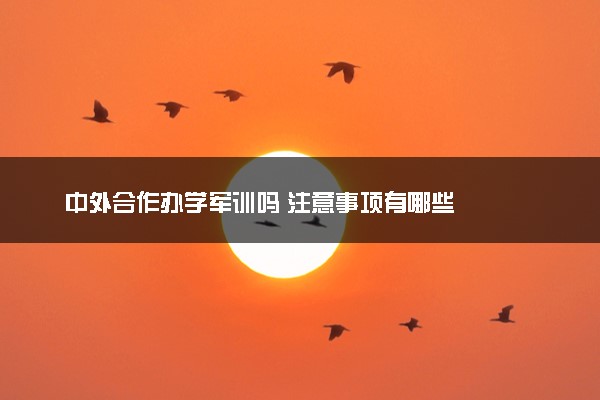 中外合作办学军训吗 注意事项有哪些