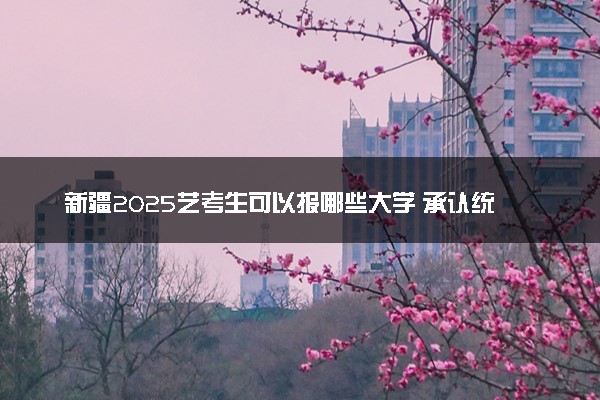 新疆2025艺考生可以报哪些大学 承认统考/联考成绩的院校