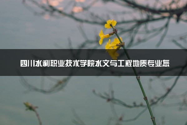 四川水利职业技术学院水文与工程地质专业怎么样 录取分数线多少