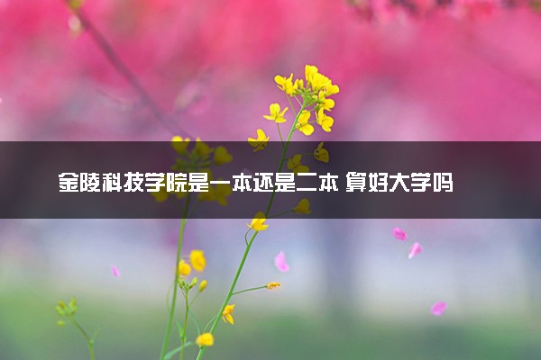金陵科技学院是一本还是二本 算好大学吗