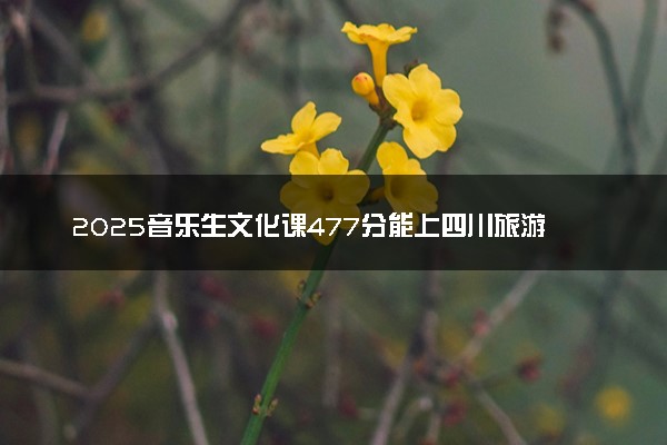 2025音乐生文化课477分能上四川旅游学院吗