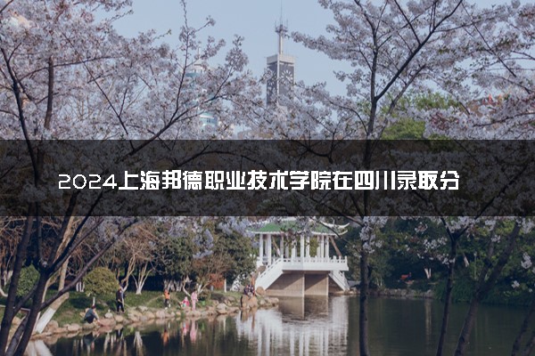 2024上海邦德职业技术学院在四川录取分数线 各专业分数及位次