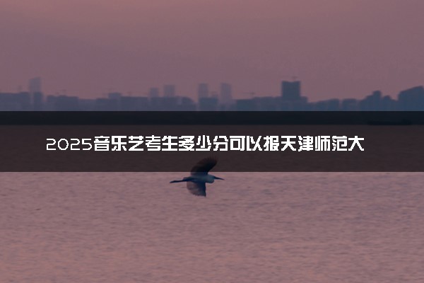 2025音乐艺考生多少分可以报天津师范大学