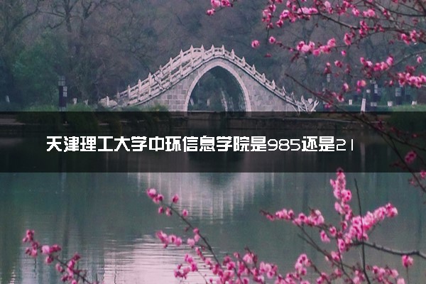 天津理工大学中环信息学院是985还是211 含金量怎么样