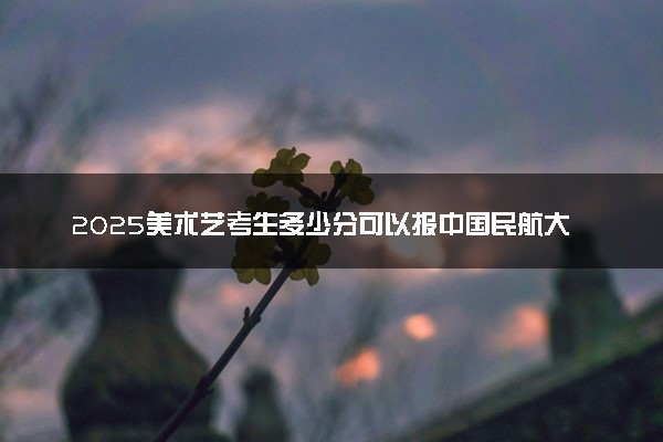 2025美术艺考生多少分可以报中国民航大学