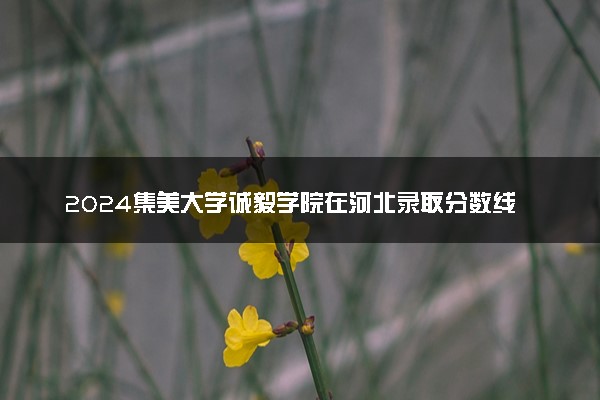 2024集美大学诚毅学院在河北录取分数线 各专业分数及位次