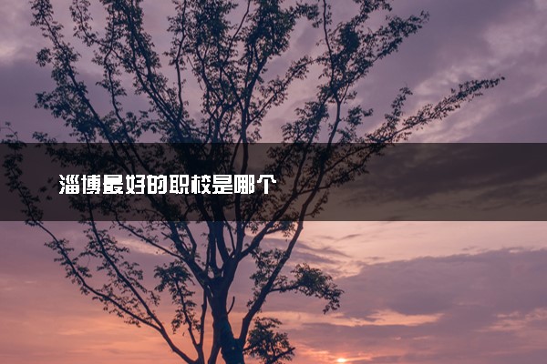 淄博最好的职校是哪个