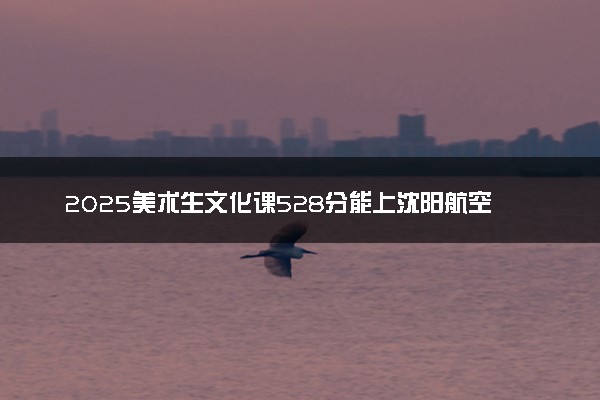 2025美术生文化课528分能上沈阳航空航天大学吗