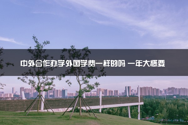 中外合作办学外国学费一样的吗 一年大概要花多少钱