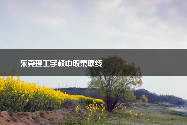 东莞理工学校中职录取线