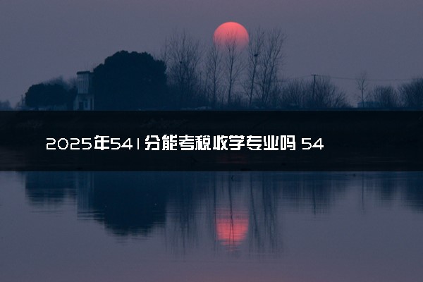 2025年541分能考税收学专业吗 541分税收学专业大学推荐