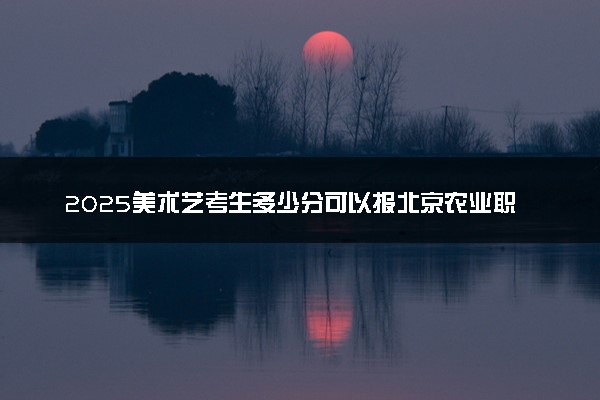 2025美术艺考生多少分可以报北京农业职业学院
