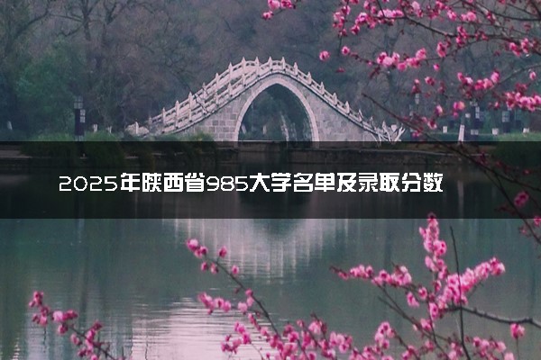 2025年陕西省985大学名单及录取分数线 全国排名第几
