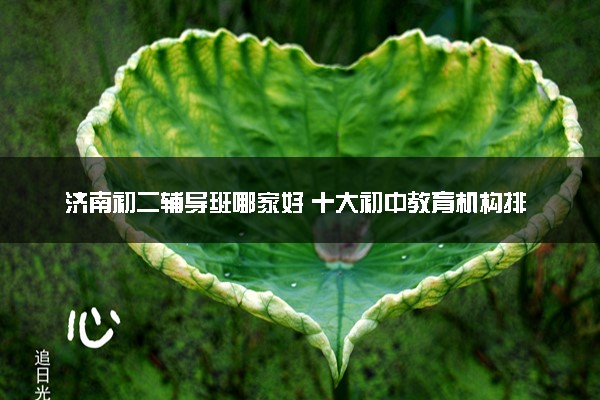 济南初二辅导班哪家好 十大初中教育机构排名