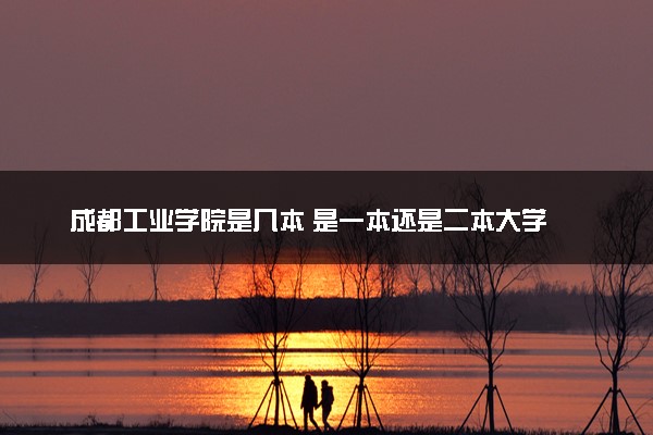 成都工业学院是几本 是一本还是二本大学