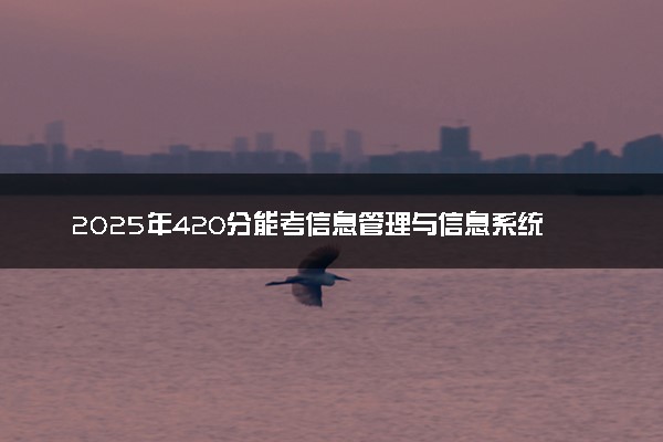 2025年420分能考信息管理与信息系统专业吗 420分信息管理与信息系统专业大学推荐