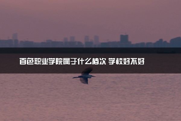百色职业学院属于什么档次 学校好不好