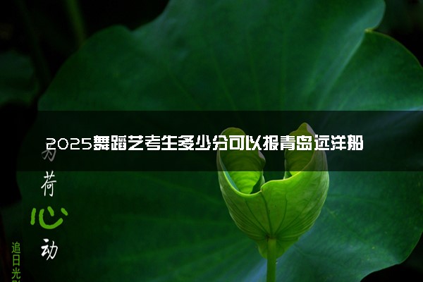 2025舞蹈艺考生多少分可以报青岛远洋船员职业学院