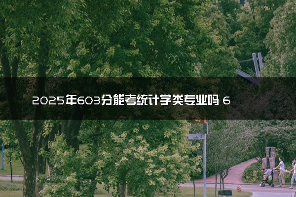 2025年603分能考统计学类专业吗 603分统计学类专业大学推荐