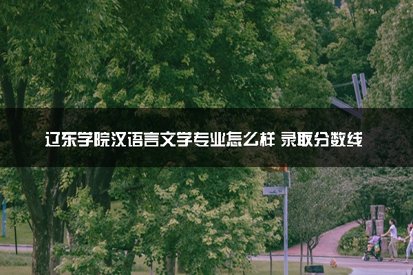 辽东学院汉语言文学专业怎么样 录取分数线多少