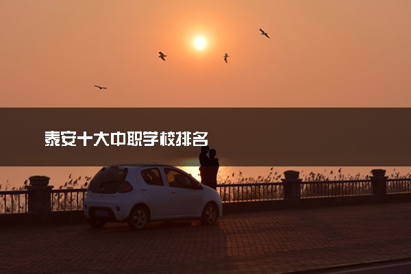 泰安十大中职学校排名