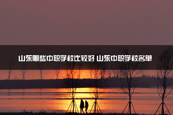 山东哪些中职学校比较好 山东中职学校名单