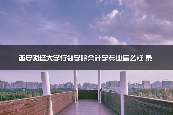 西安财经大学行知学院会计学专业怎么样 录取分数线多少