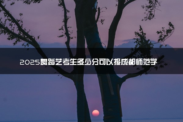 2025舞蹈艺考生多少分可以报成都师范学院