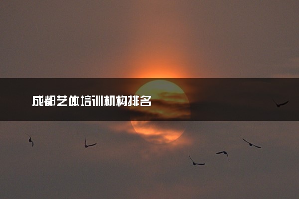 成都艺体培训机构排名