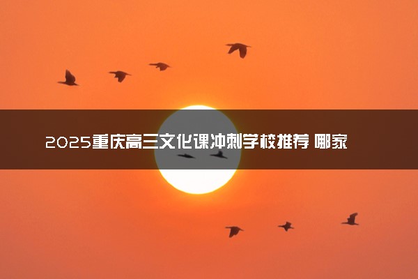 2025重庆高三文化课冲刺学校推荐 哪家口碑好