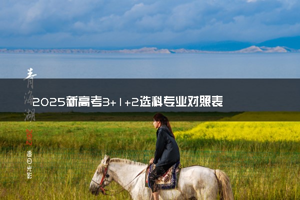2025新高考3+1+2选科专业对照表 如何选科比较好