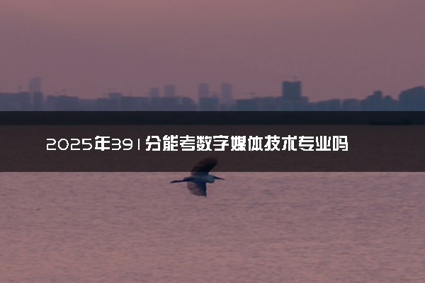 2025年391分能考数字媒体技术专业吗 391分数字媒体技术专业大学推荐