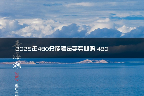 2025年480分能考法学专业吗 480分法学专业大学推荐