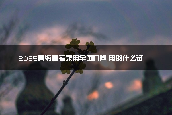 2025青海高考采用全国几卷 用的什么试卷