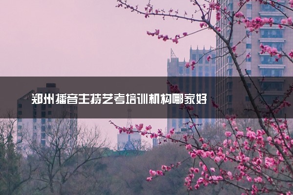 郑州播音主持艺考培训机构哪家好