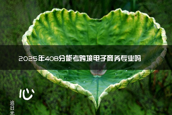 2025年408分能考跨境电子商务专业吗 408分跨境电子商务专业大学推荐