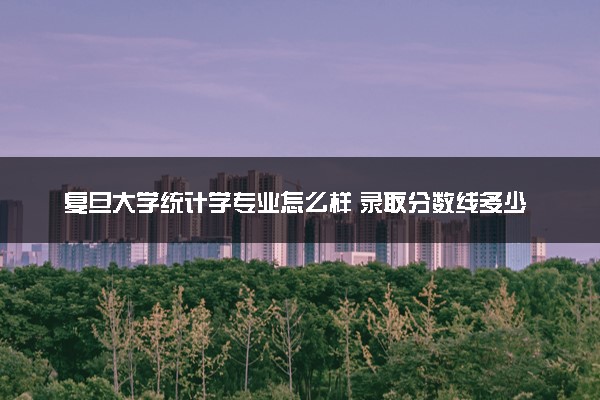 复旦大学统计学专业怎么样 录取分数线多少
