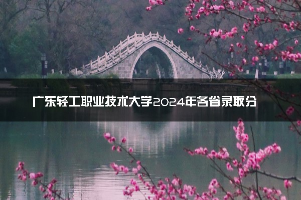广东轻工职业技术大学2024年各省录取分数线 多少分能考上