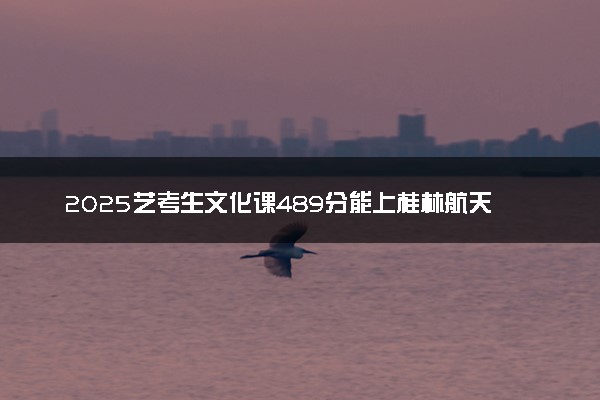 2025艺考生文化课489分能上桂林航天工业学院吗